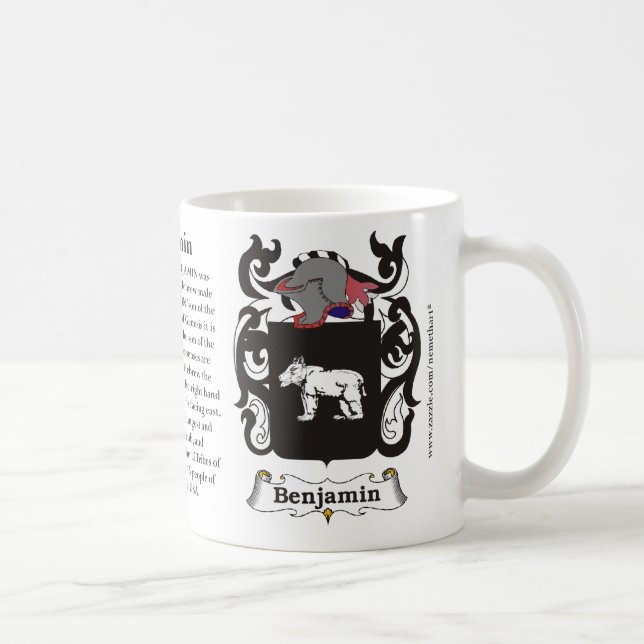 Taza De Café Benjamin, el origen, el significado y el escudo (Derecha)