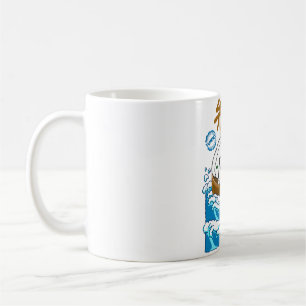 Taza De Café Bento en la ola