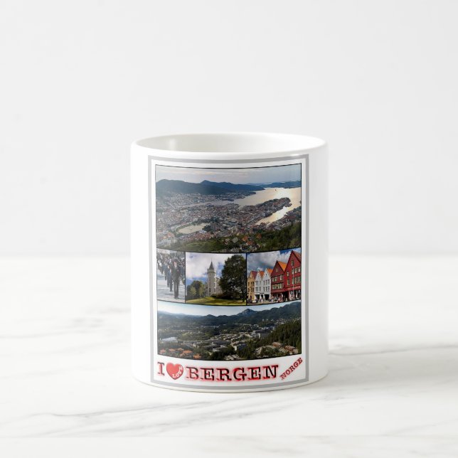 Taza De Café Bergen - Norge - Amo - (Centro)