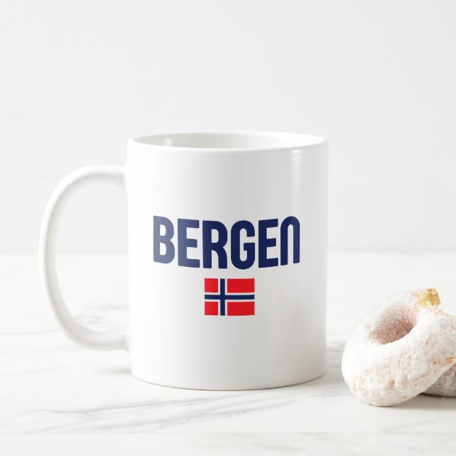 Taza De Café BERGEN Noruega (Con donut)