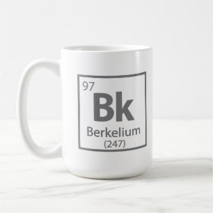 Taza De Café Berkelium - Tabla periódica de ciencias de Berkele