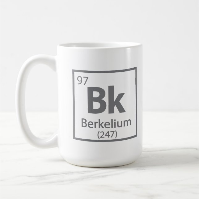 Taza De Café Berkelium - Tabla periódica de ciencias de Berkele (Izquierda)