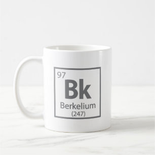 Taza De Café Berkelium - Tabla periódica de ciencias de Berkele