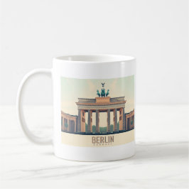 Taza De Café Berlín Alemania Brandeburgo Gate Pastel Travel