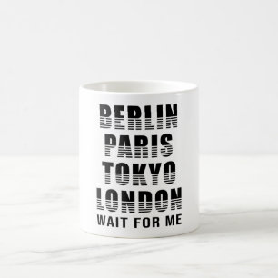 Taza De Café Berlín París Tokio Tokio Ciudad de Londres regalo