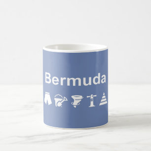 Taza De Café Bermudas Icons Monotone Dark
