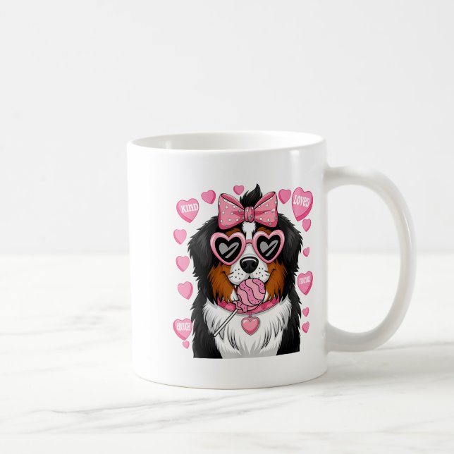 Taza De Café Bernese Mountain Coquette Dog Pet Lover Owner  (Derecha)