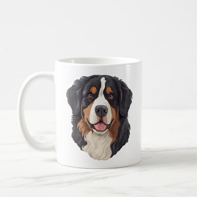 Taza De Café Bernese Mountain Dog (Izquierda)