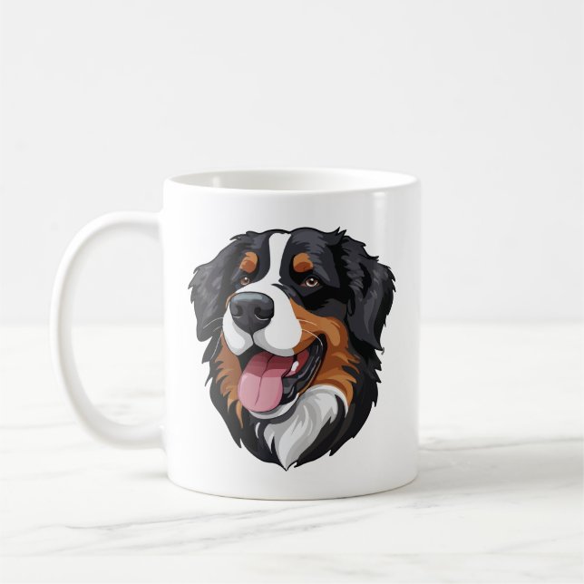 Taza De Café Bernese Mountain Dog (Izquierda)