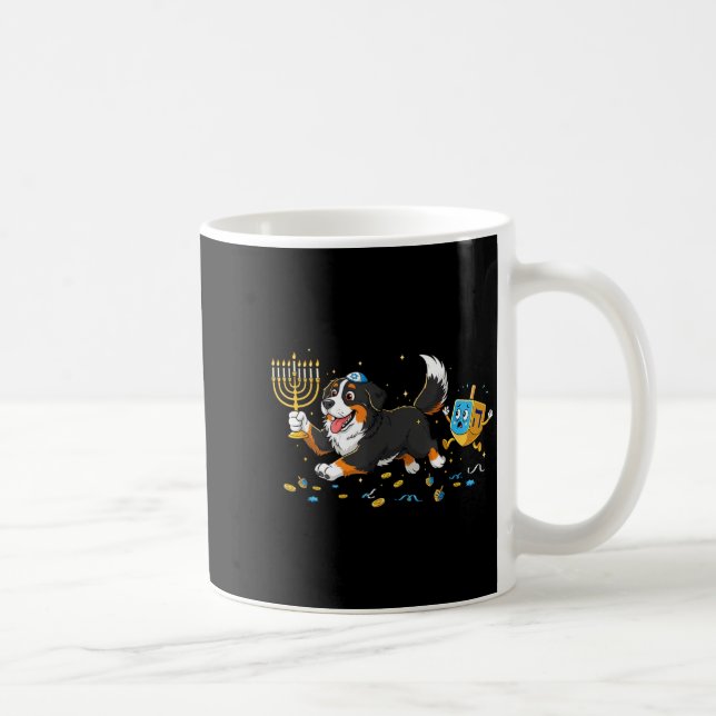 Taza De Café Bernese Mountain Dog Dreidel Menorah Hanukkah Wome (Derecha)