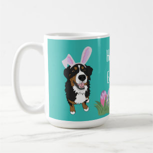 Taza De Café Bernese Mountain Dog Easter Bunny