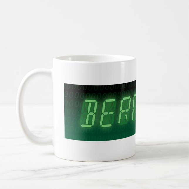 Taza De Café Bernie Sanders Digital Readout (Izquierda)