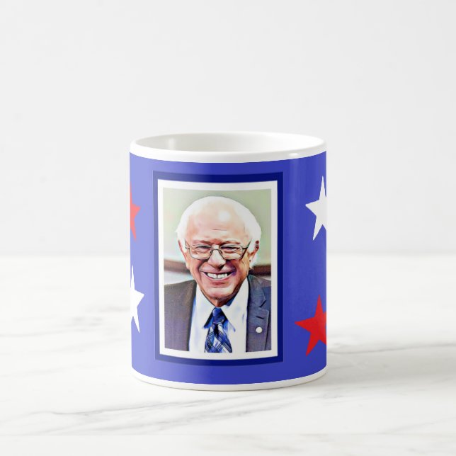 Taza De Café Bernie Sanders Patriotic Support Mug (Centro)