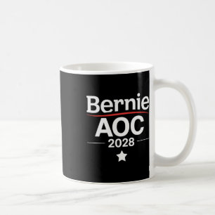 Taza De Café Bernie Sanders Y Aoc 2028 Para La Campaña Presiden