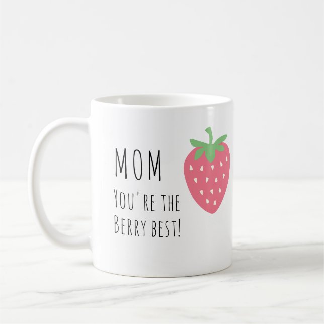 Taza De Café Berry Best Mom Strawberry (Izquierda)