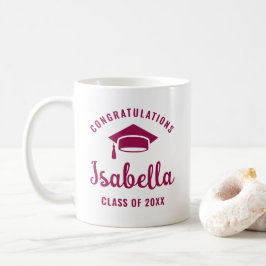 Taza De Café Berry Felicitaciones Graduación Cap Moda mínima
