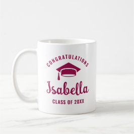 Taza De Café Berry Felicitaciones Graduación Cap Moda mínima