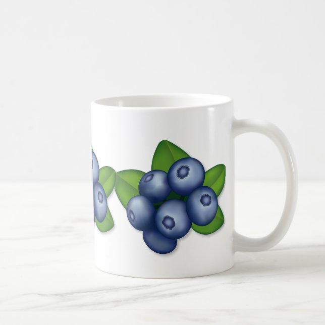 Taza De Café Berry Lovely I Love Blueberries Mug (Derecha)