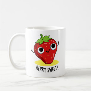 Taza De Café Berry Sweet Funny Strawberry Pun