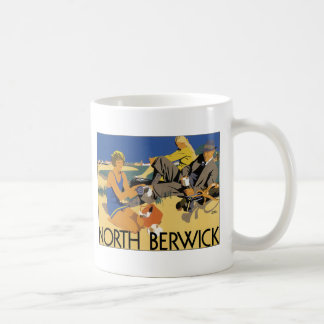 Taza De Café Berwick, poster del viaje del vintage de Escocia