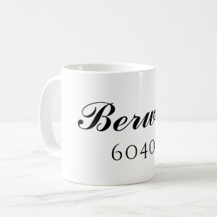 Taza De Café Berywyn, Illinois Código postal Mug