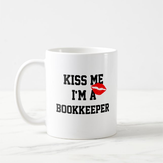 Taza De Café Bésame A Bookkeeper Mug (Izquierda)
