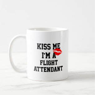 Taza De Café Bésame A Un Operador De Vuelo Mug