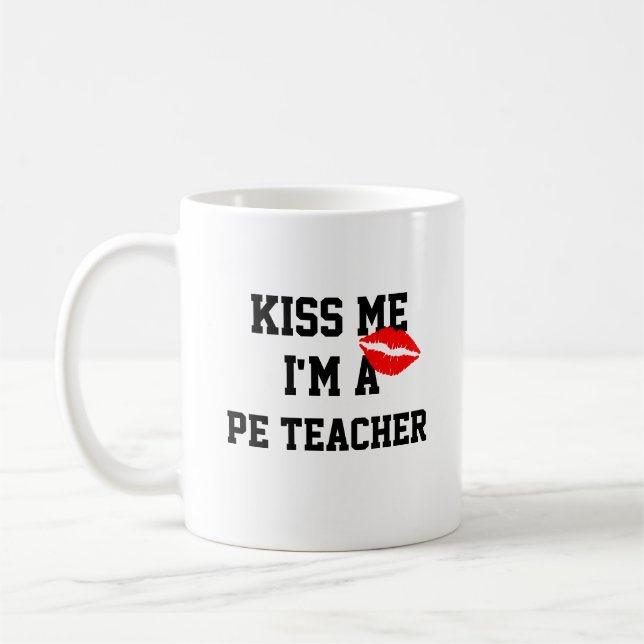 Taza De Café Bésame A Un Profesor De Pe Mug (Izquierda)