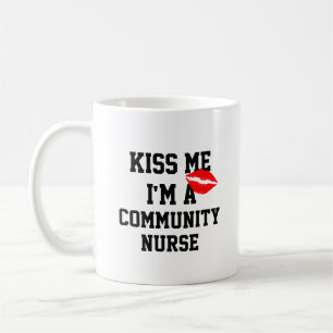 Taza De Café Bésame A Una Enfermera Comunitaria