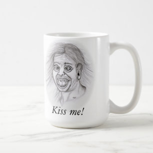 Taza De Café ¡Bésame! - Bleistiftzeichnung