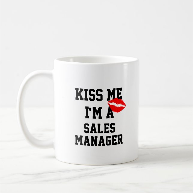 Taza De Café Bésame Im A Sales Manager Mug (Izquierda)