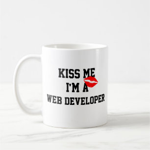 Taza De Café Bésame Im A Web Developer Mug