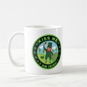 Taza De Café Bésame soy irlandés