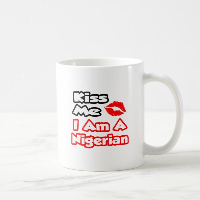 Taza De Café Bésame.. Soy Nigeriano. (Derecha)