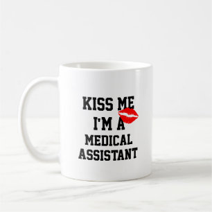 Taza De Café Bésame, Soy Un Auxiliar Médico Mug