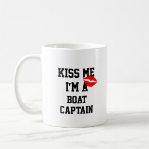 Taza De Café Bésame Soy Un Capitán De Barco Mug