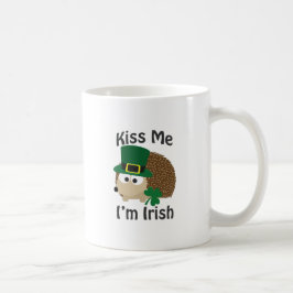 Taza De Café Bésame, soy un hedgehog irlandés