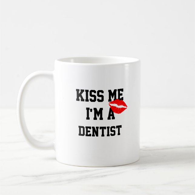 Taza De Café Bésame, soy una bruja dentista (Izquierda)