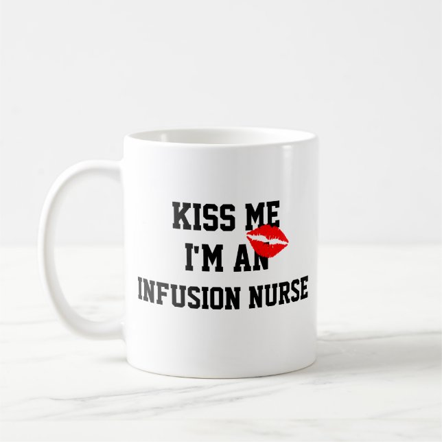 Taza De Café Bésame Una Enfermera De Perfusión (Izquierda)