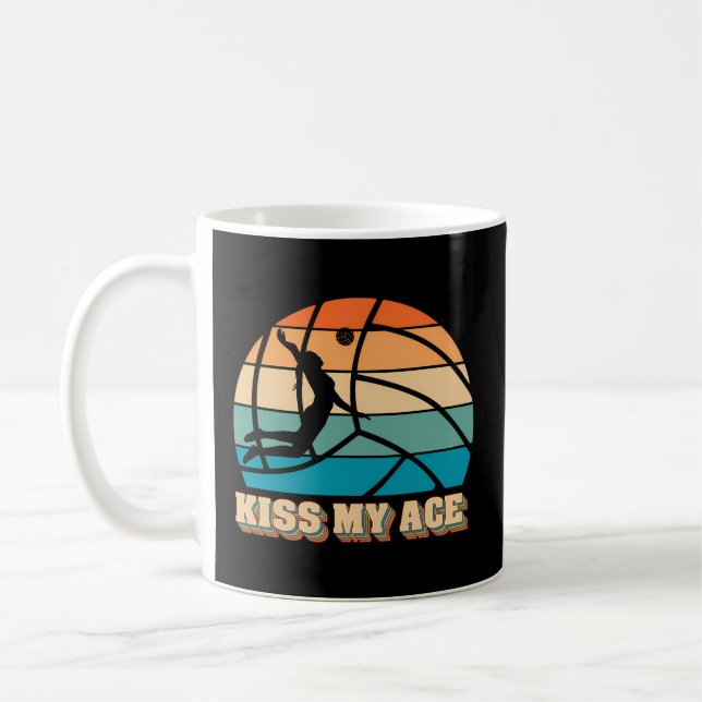 Taza De Café Besar Mi Voleibol De Ace Para Jugadores De Voleibo (Izquierda)