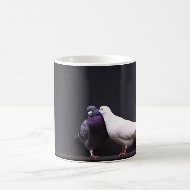Taza De Café Besar pájaros del amor (Centro)