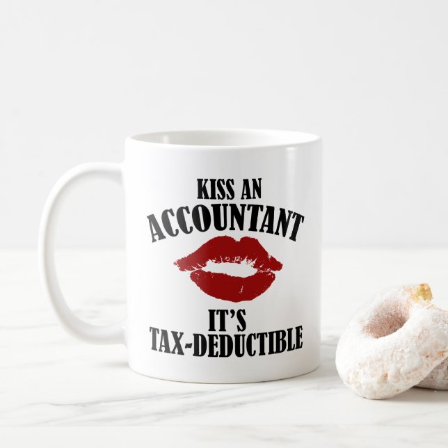 Taza De Café Besar un contador divertido CPA (Con donut)