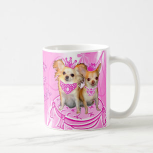 Taza De Café Bese a mis princesas Mug de la chihuahua de la