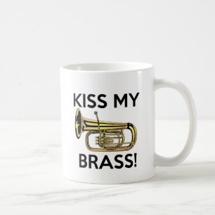 Taza De Café Bese mi latón, tuba