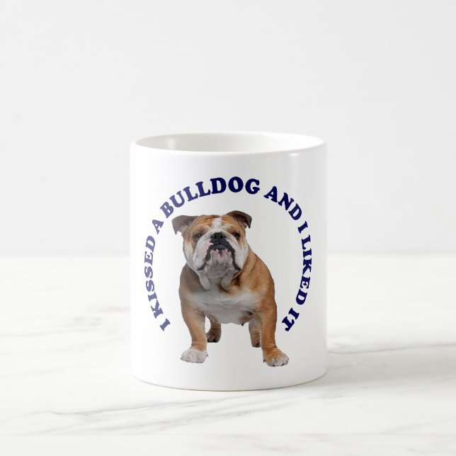 Taza De Café Besé un Bulldog
