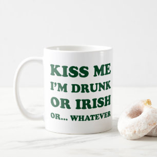 Taza De Café Béseme A Mí Borracho O Irlandés