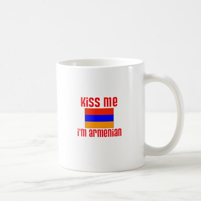 Taza De Café Béseme que soy armenio (Derecha)