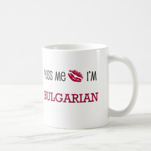 Taza De Café Béseme que soy BÚLGARO