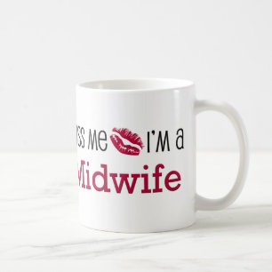 Taza De Café Béseme que soy partera