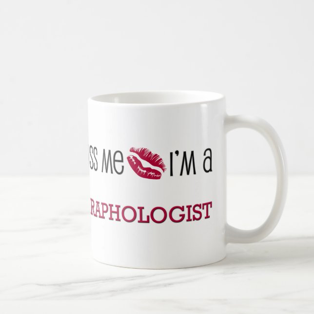 Taza De Café Béseme que soy un GRAFÓLOGO (Derecha)